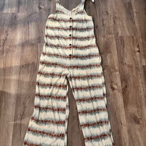 Striped Women’s Sleeveless Jumpsuit Size Small